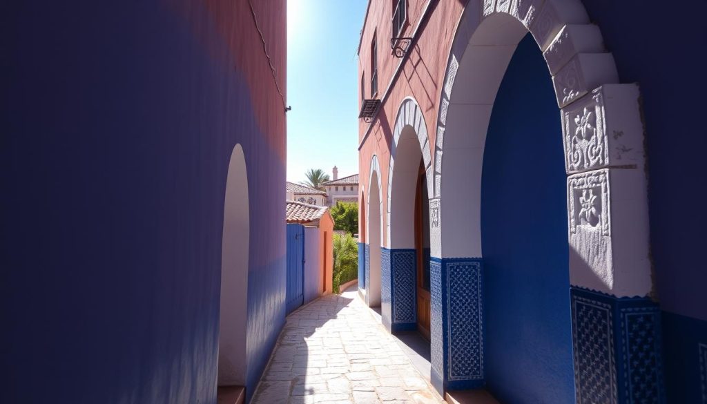 Oudaias Kasbah blue and white alleyways Oudaias Kasbah blue and white alleyways