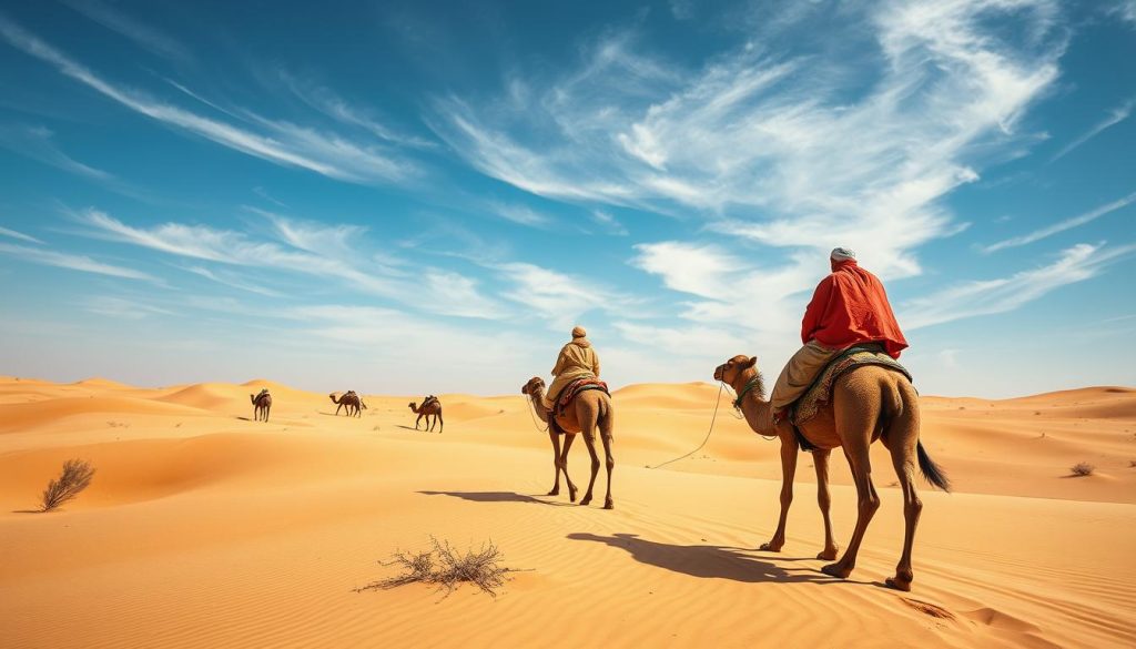 Sahara desert camel trek Sahara desert camel trek