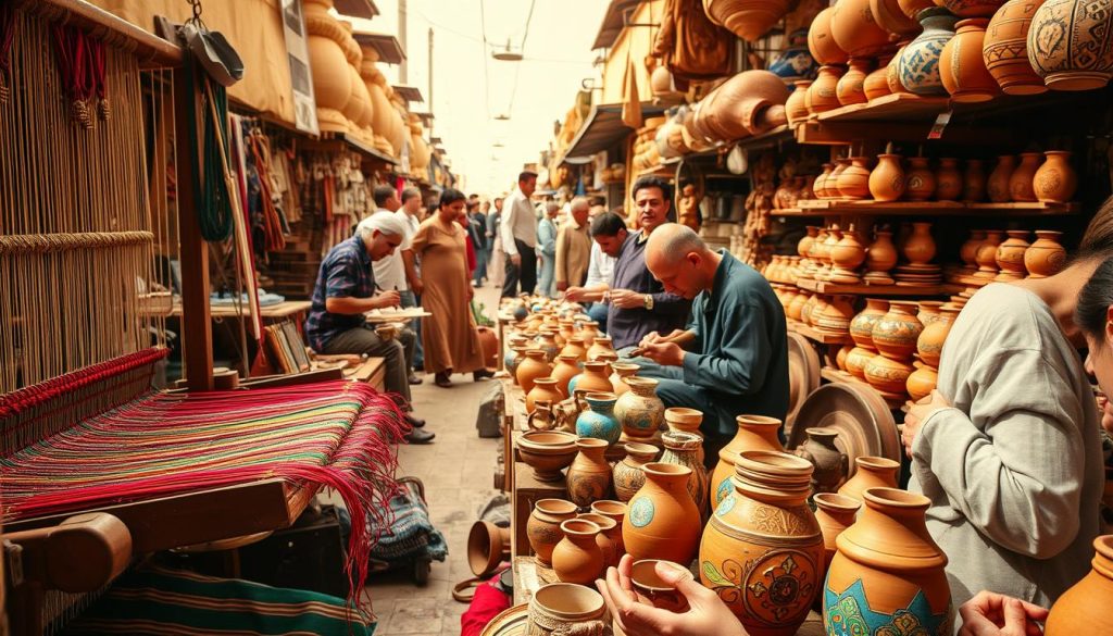 Sousse Crafts Market artisans at work Sousse Crafts Market artisans at work