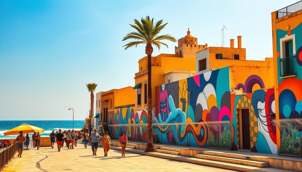 Sousse beachfront murals Sousse beachfront murals