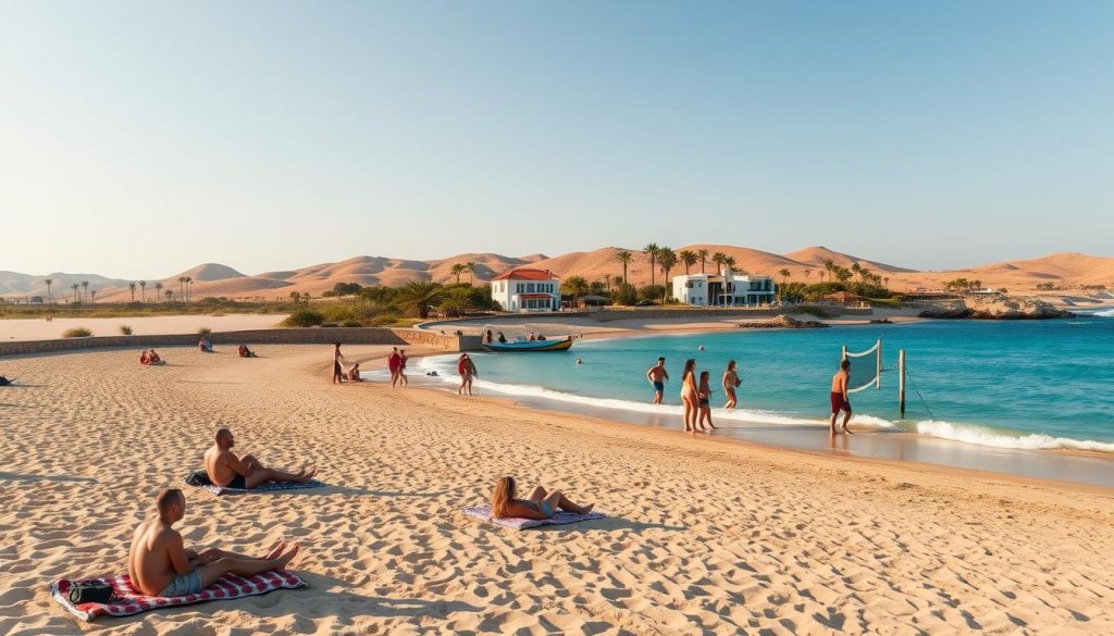 Tunisian beach relaxation Tunisian beach relaxation