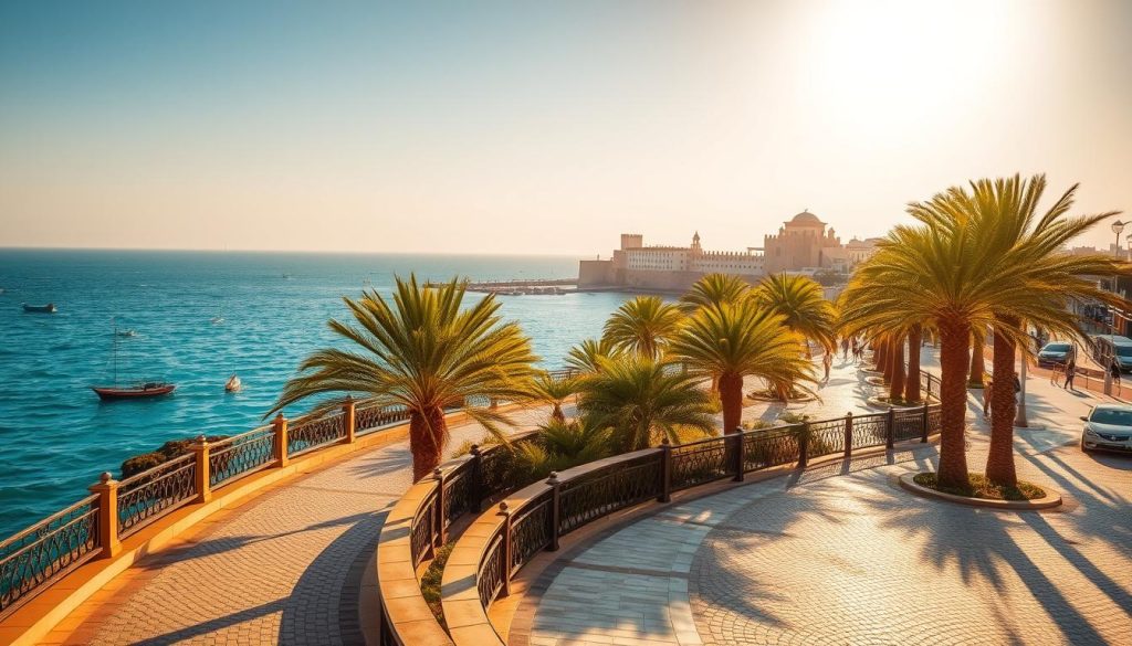 oceanfront walkway Rabat oceanfront walkway Rabat