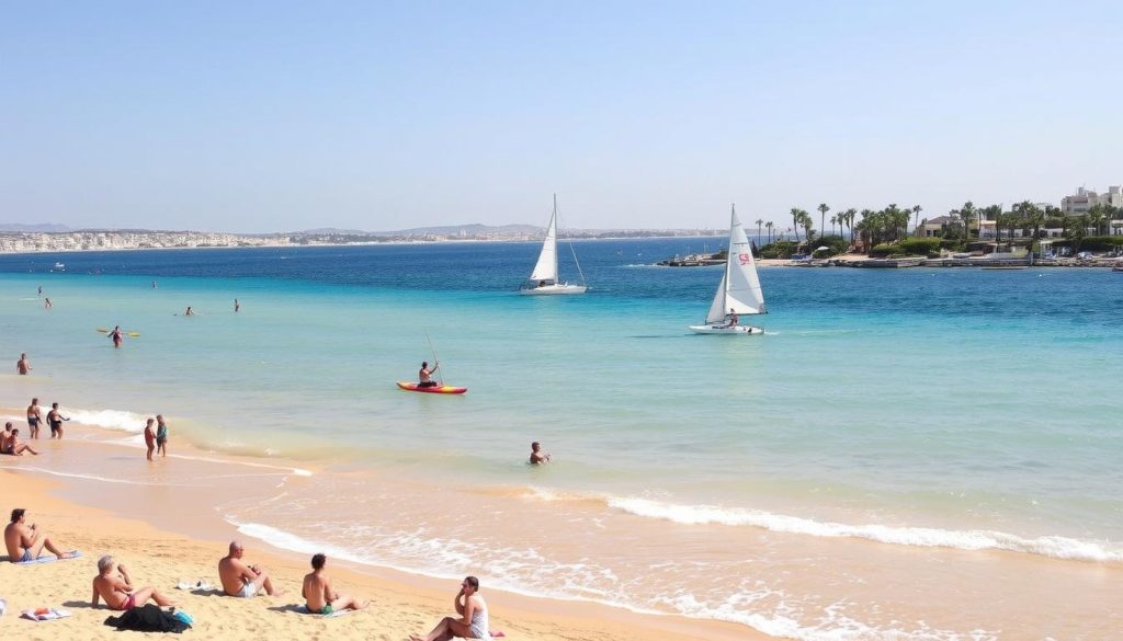 water sports activities at Plage de Skanes water sports activities at Plage de Skanes