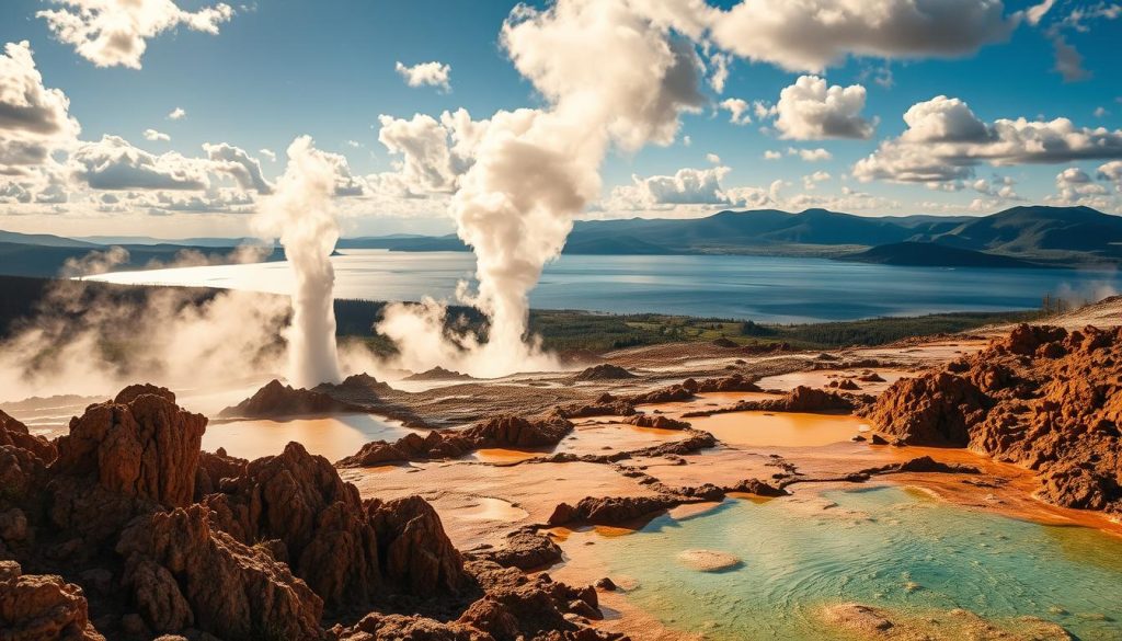 Lake Bogoria hot springs and geysers Lake Bogoria hot springs and geysers