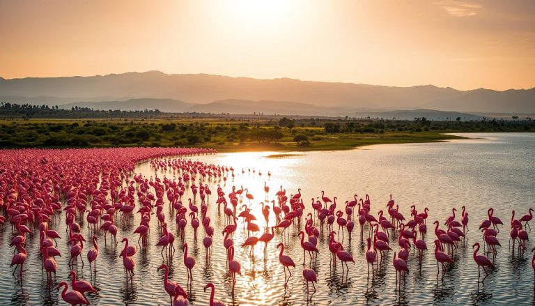 Lake Nakuru flamingo viewing
