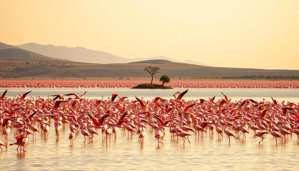 Lake Nakuru flamingos Lake Nakuru flamingos