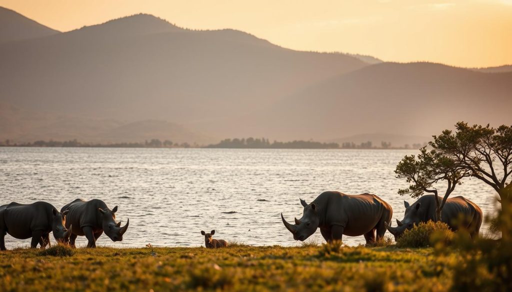 Lake Nakuru rhinos Lake Nakuru rhinos