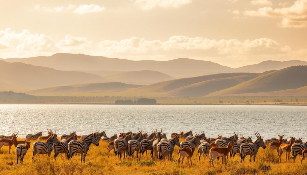 Lake Nakuru wildlife viewing Lake Nakuru wildlife viewing