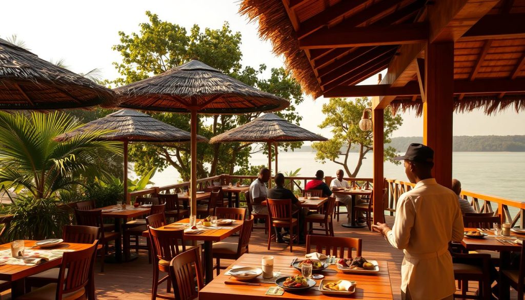 Lakeside dining in Kisumu Lakeside dining in Kisumu