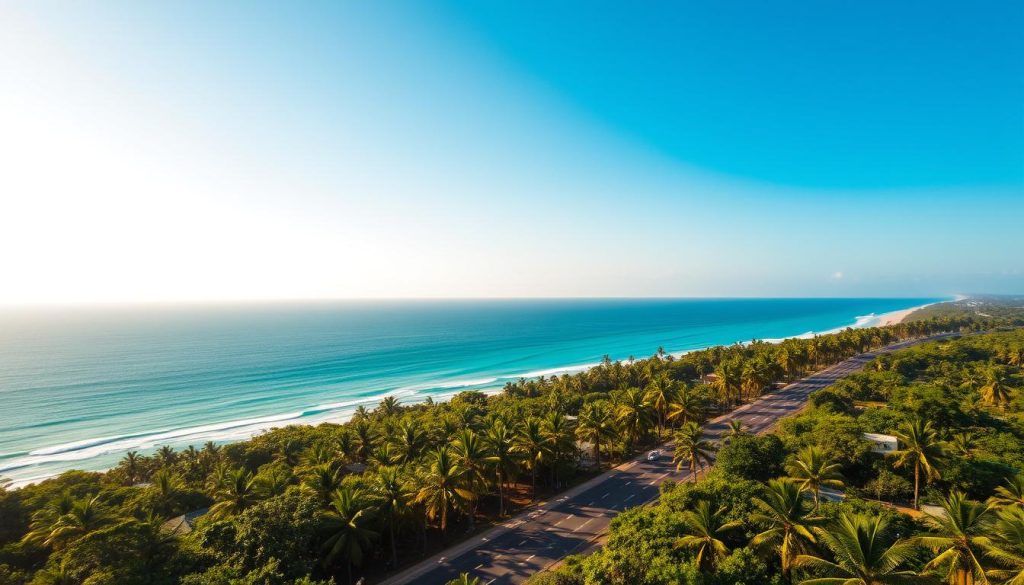 Mombasa to Diani Beach route Mombasa to Diani Beach route