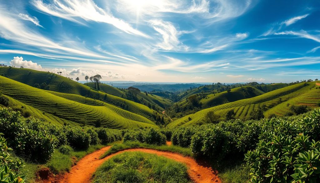 Nakuru coffee highlands scenery Nakuru coffee highlands scenery