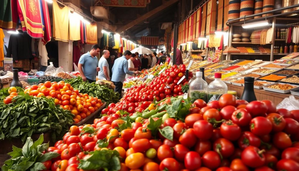 Tunisian markets produce Tunisian markets produce