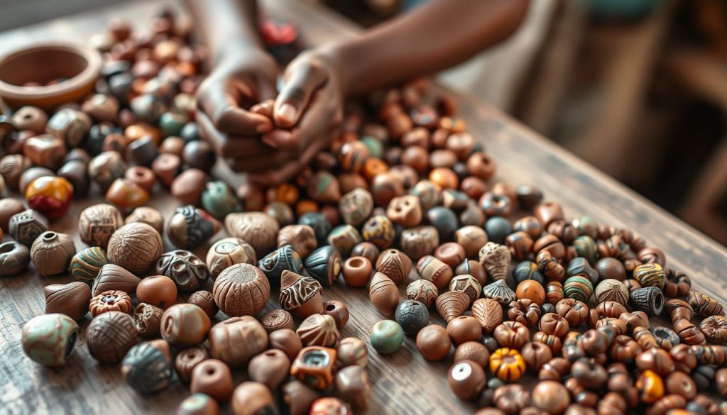 handmade Kazuri beads creation handmade Kazuri beads creation