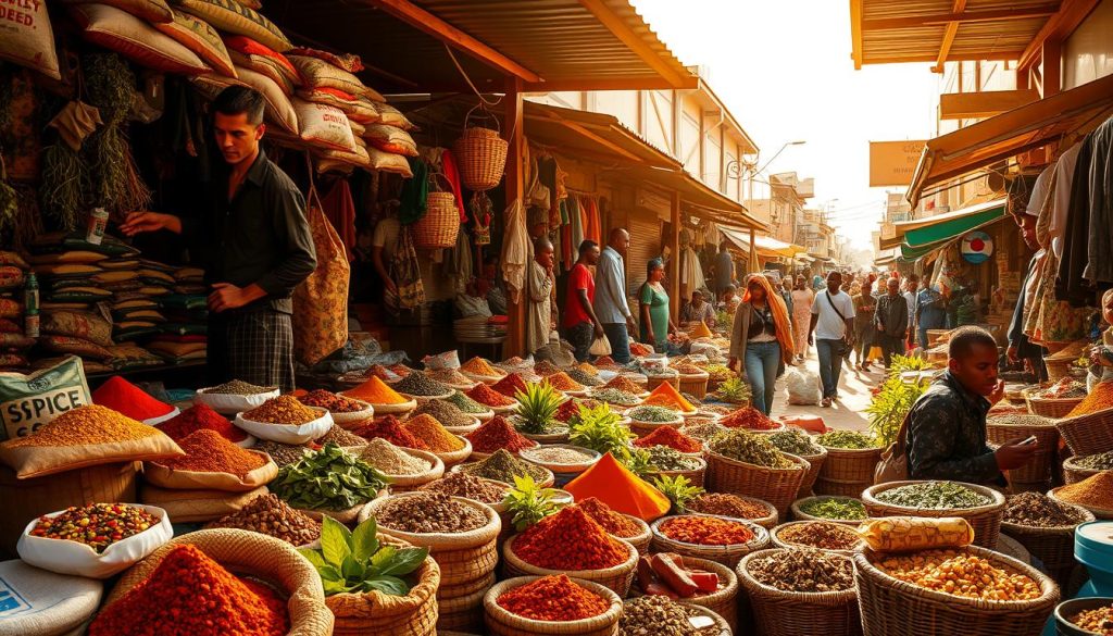 vibrant spice markets in Mombasa vibrant spice markets in Mombasa