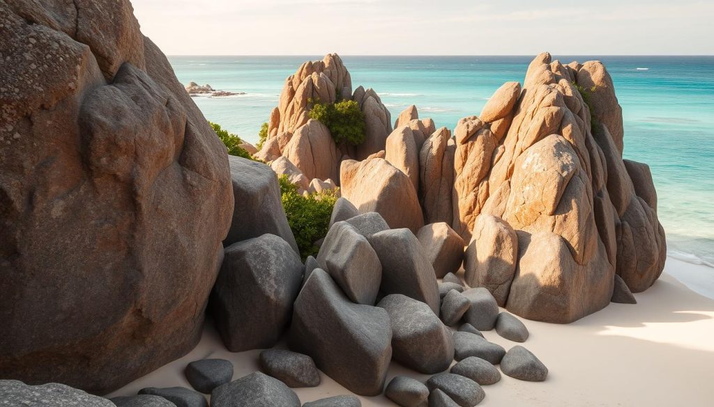 Anse Patates granite formations Anse Patates granite formations