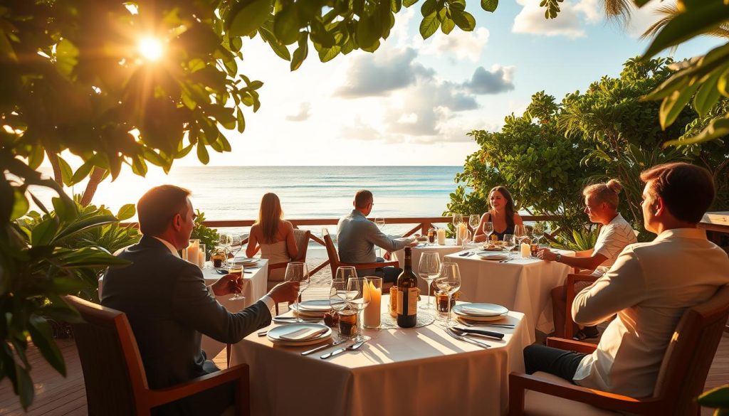 Anse Royale beachfront dining Anse Royale beachfront dining