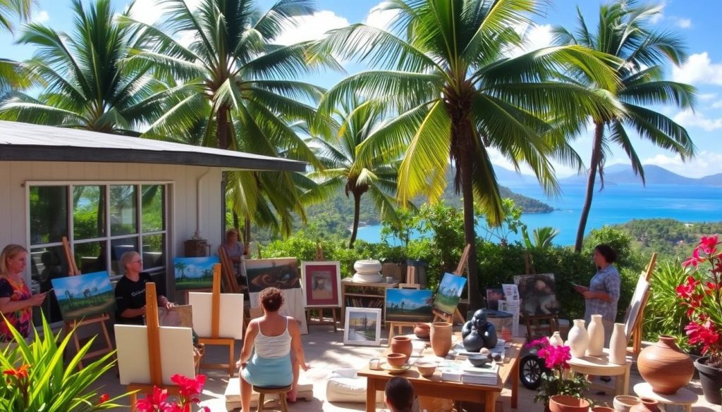 Beau Vallon art workshops Beau Vallon art workshops