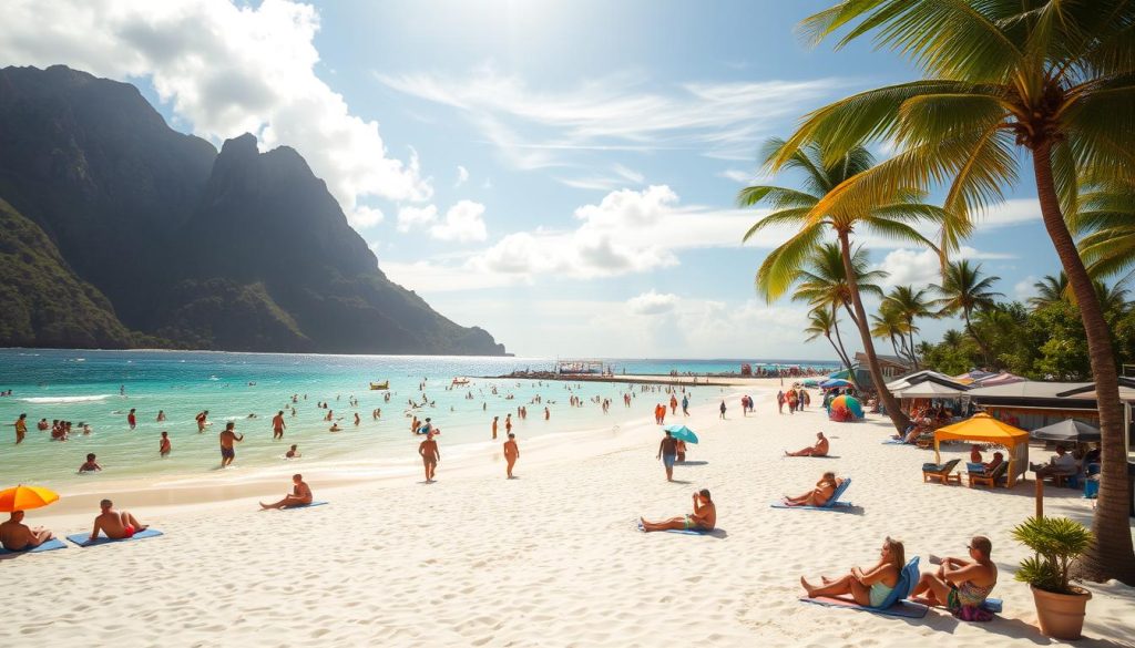 Beau Vallon beach amenities Beau Vallon beach amenities