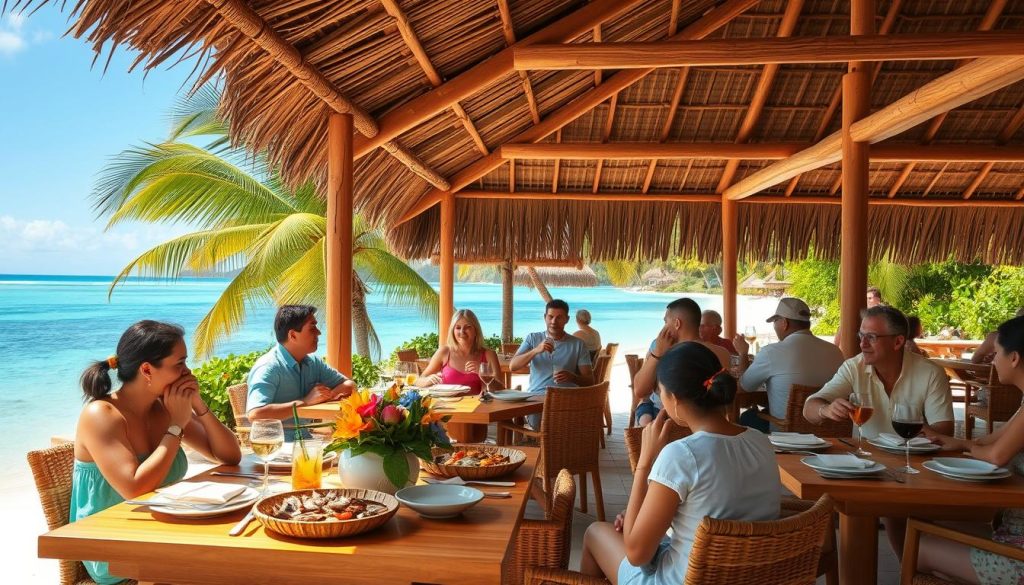 Beau Vallon beachfront dining Beau Vallon beachfront dining