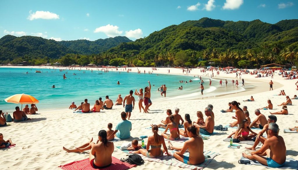 Beau Vallon crowd levels Beau Vallon crowd levels