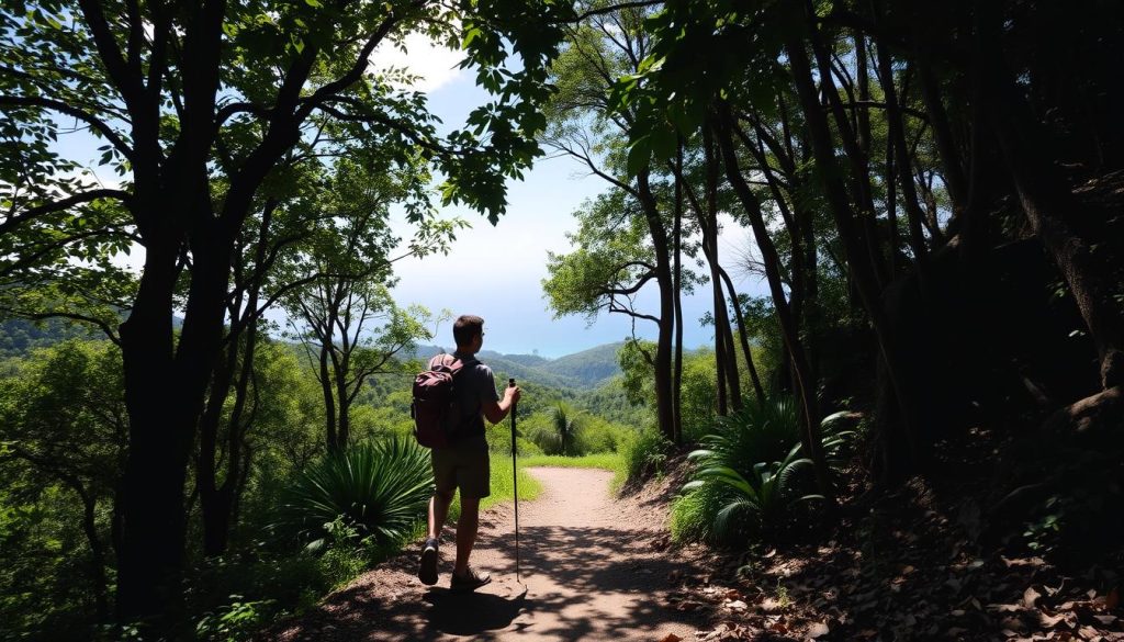 Beau Vallon hiking trails preparation Beau Vallon hiking trails preparation