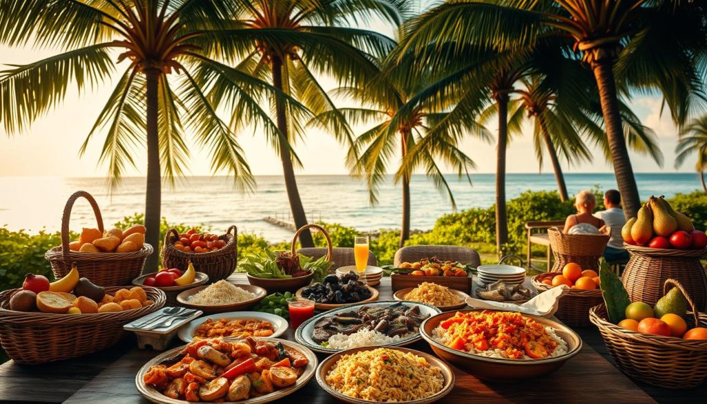 Creole cuisine on Praslin Island Creole cuisine on Praslin Island