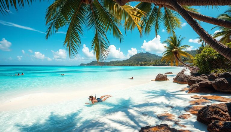 Is Anse Royale beach good for swimming and snorkeling?