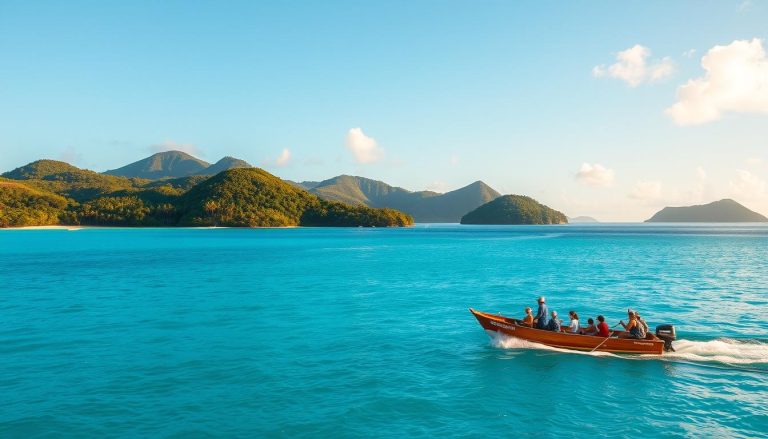 Is Praslin a good starting point for island hopping in the Seychelles?