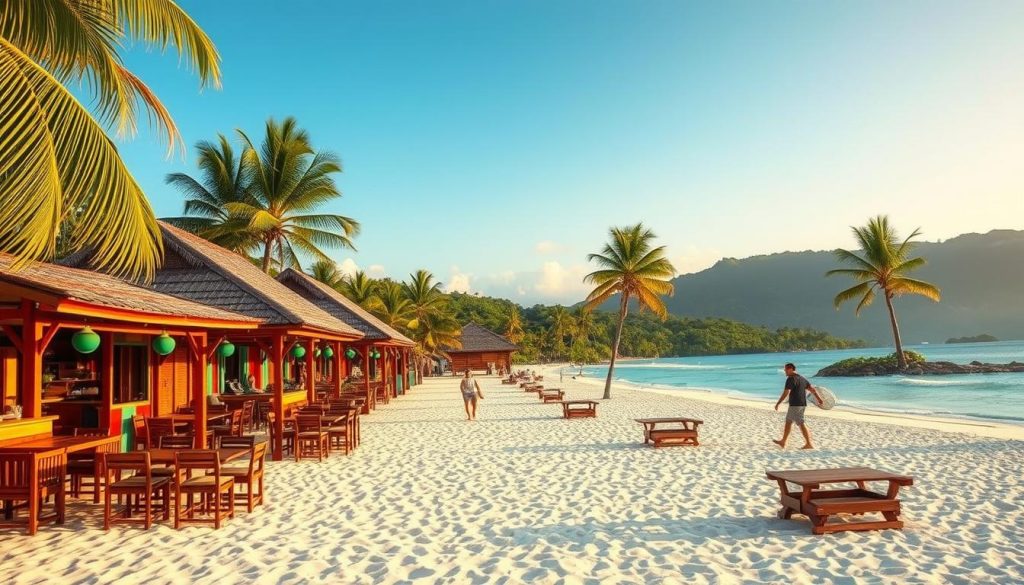 La Digue beachfront restaurants La Digue beachfront restaurants
