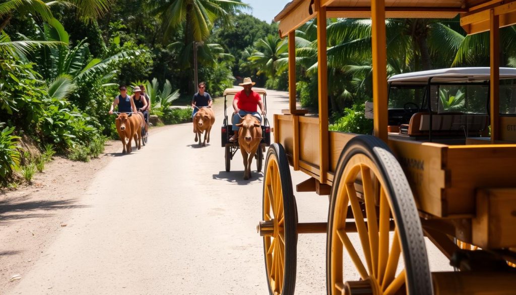La Digue transportation options La Digue transportation options