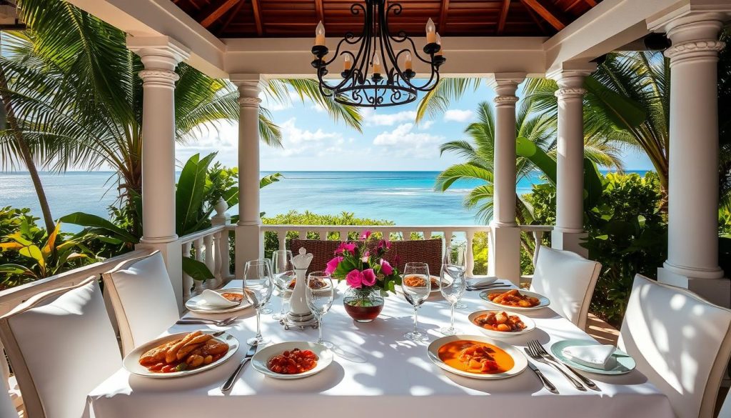 Luxury Creole Dining on La Digue Luxury Creole Dining on La Digue