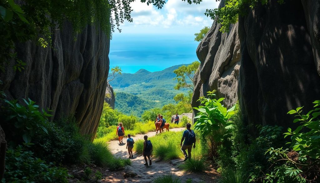 Praslin hiking trails with stunning views Praslin hiking trails with stunning views