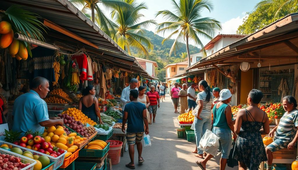 Praslin local market Praslin local market
