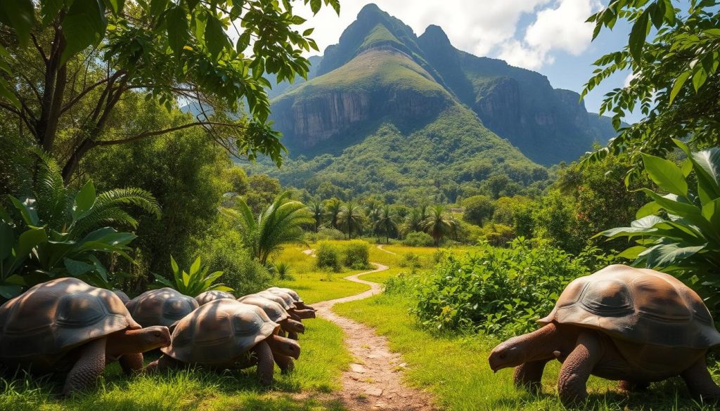 Seychelles tortoise habitat Seychelles tortoise habitat