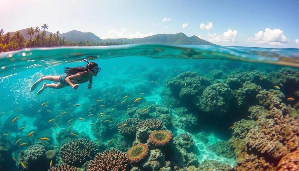 Snorkeling at Beau Vallon Beach Snorkeling at Beau Vallon Beach