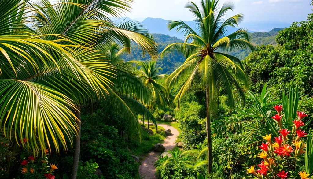 Tropical plants in Seychelles Tropical plants in Seychelles