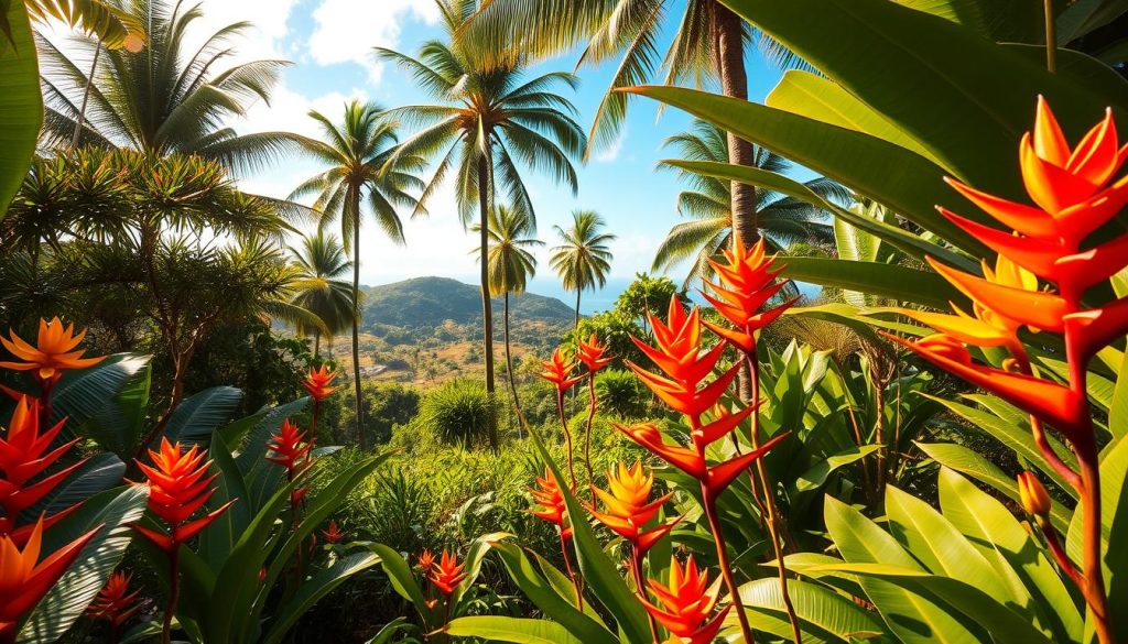 Tropical plants in Seychelles Tropical plants in Seychelles