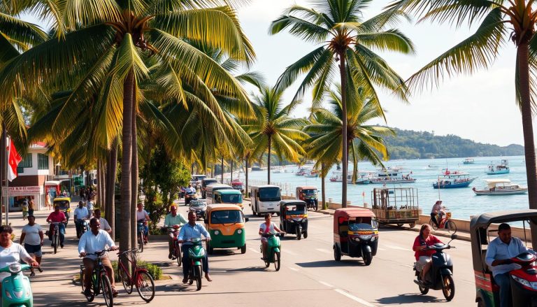 What are the best ways to get around Beau Vallon without a car?