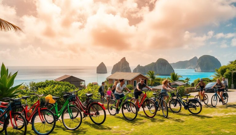 Where can I rent bikes to explore La Digue at my own pace?