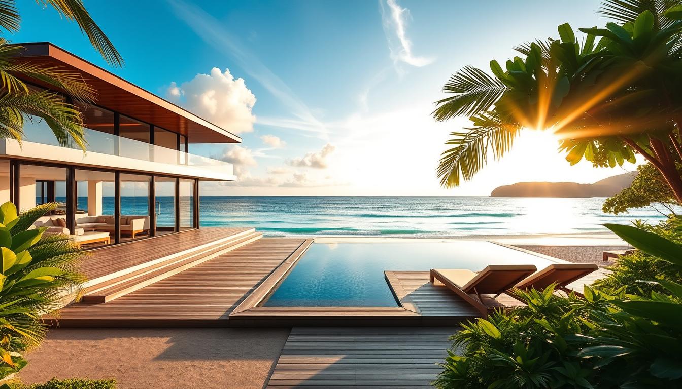 Where to stay in Praslin for luxury and beachfront access?