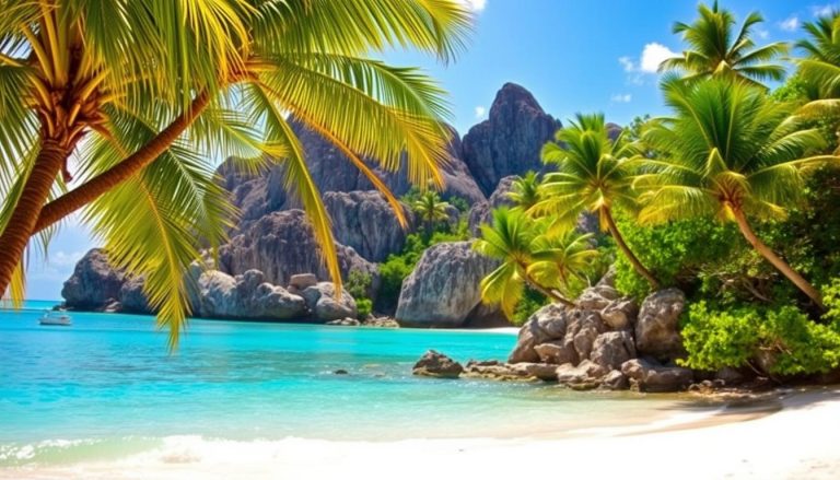 Which are the most scenic beaches on La Digue?