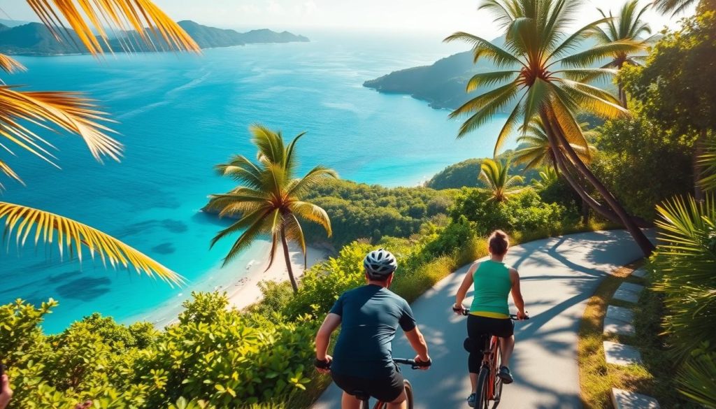 cycling in Beau Vallon cycling in Beau Vallon