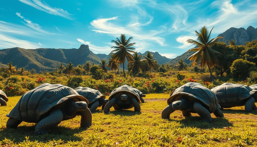 giant tortoises La Digue giant tortoises La Digue