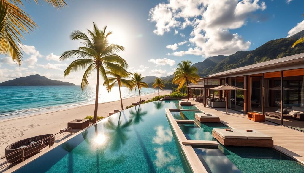 luxurious beachfront villas in Praslin luxurious beachfront villas in Praslin
