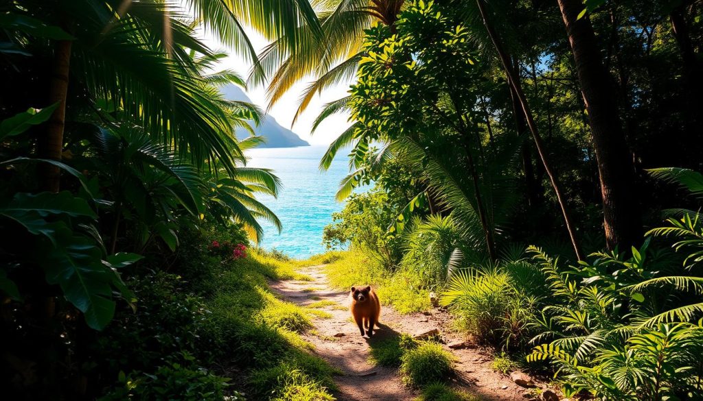 wildlife encounters hiking Anse Royale wildlife encounters hiking Anse Royale
