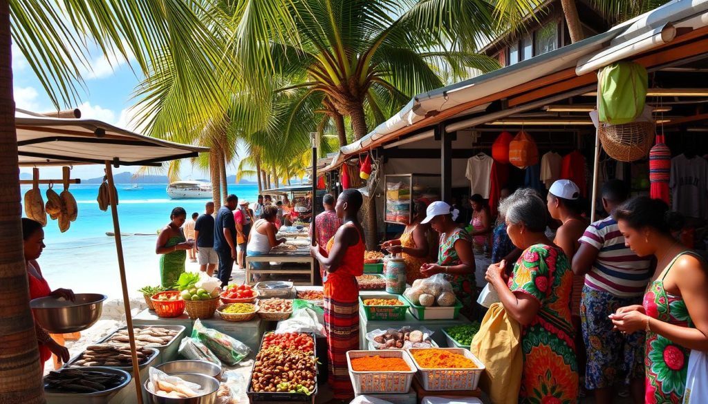 Anse Royale street food