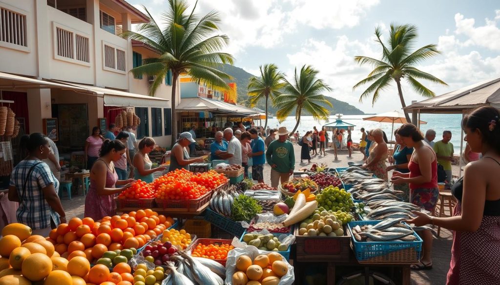Beau Vallon Market shopping Beau Vallon Market shopping