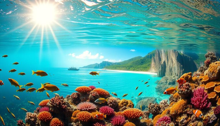 Beau Vallon bay snorkeling