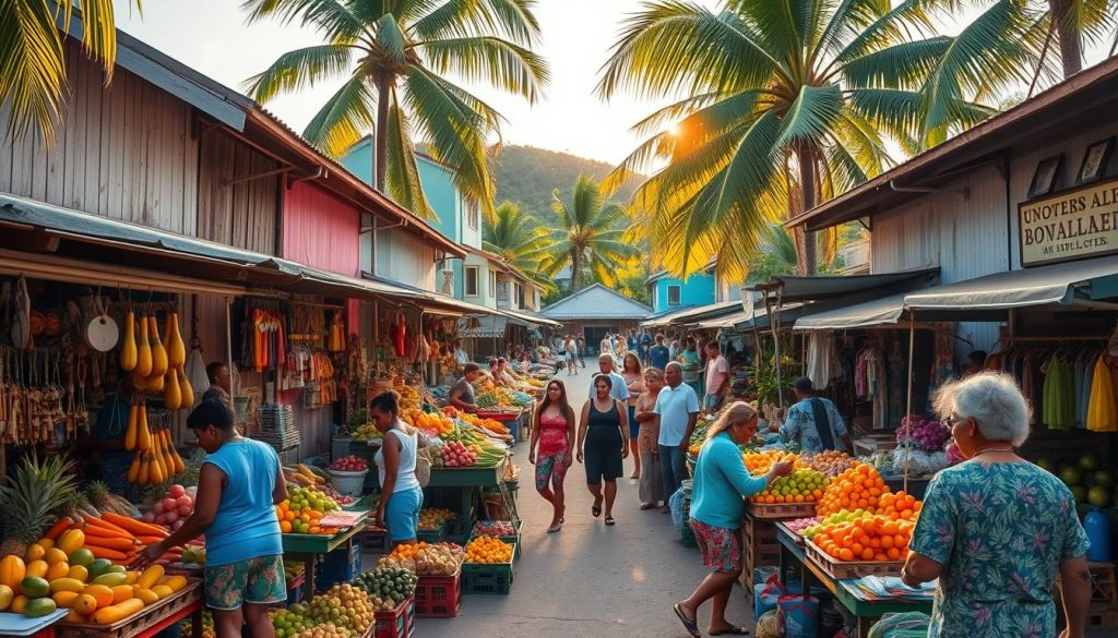 Beau Vallon village market Beau Vallon village market