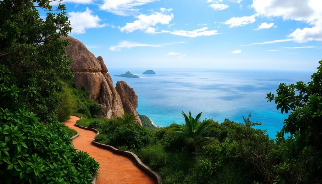 Belle Vue trail panoramic ocean views Belle Vue trail panoramic ocean views